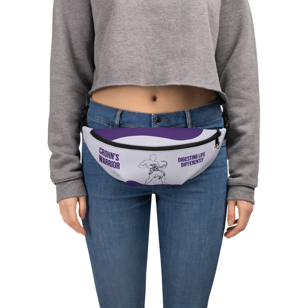 ILLTOCHILL Crohn's disease awareness and support gift Fanny Pack – Women's Front (Black)