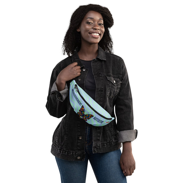 ILLTOCHILL Autism Awareness Fanny Pack – Women's 3 Front (Clear)