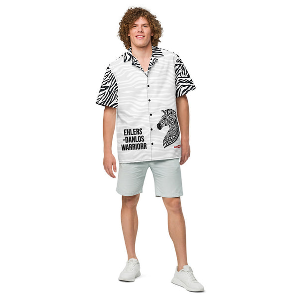 ILLTOCHILL EDS ehler danlos syndrome awareness Unisex button shirt – Men's Front (Black)