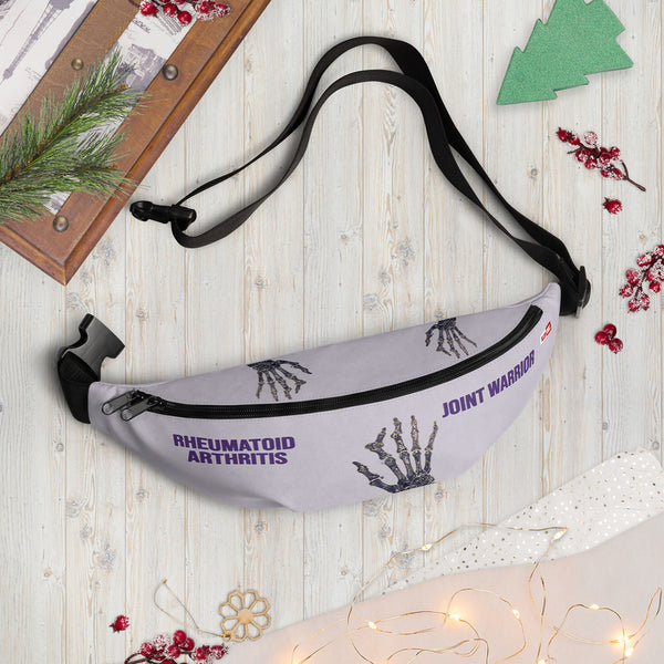 ILLTOCHILL RA awareness Rheumatoid Arthritis support gift Fanny Pack – Holiday season Front (Clear)
