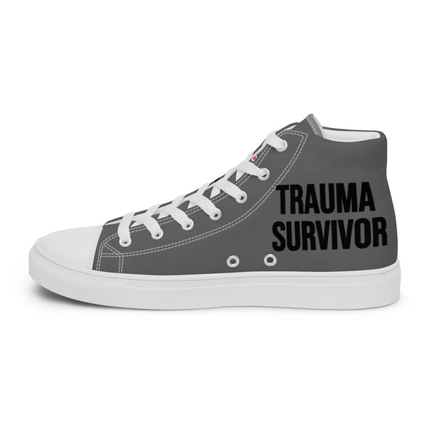 ILLTOCHILL CPTSD awareness Complex Post-Traumatic gift Men’s high top canvas shoes – Flat 2 Right Inside