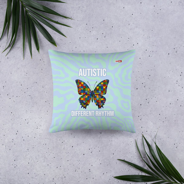 ILLTOCHILL Autism Awareness Pillow – Flat Lifestyle Front (White)