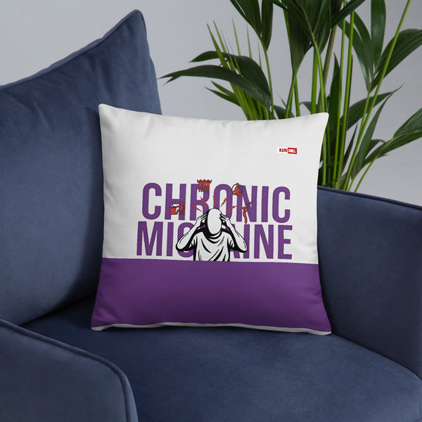 ILLTOCHILL Migraine Awareness Pillow – Lifestyle Front Lifestyle 6 (White)