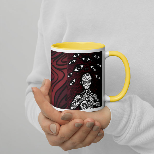 ILLTOCHILL Anxiety awareness gift Mug with Color Inside – Lifestyle 4 Right
