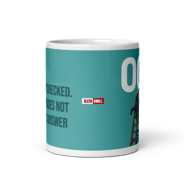 ILLTOCHILL OCD awareness Obsessive-Compulsive Disorder gift White glossy mug – Default Front view