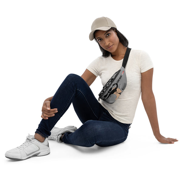 ILLTOCHILL C-PTSD Support Fanny Pack – Women's 2 Front (Black)