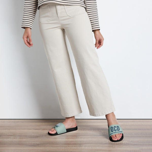 ILLTOCHILL OCD Awareness Women's Slides – Women's Lifestyle 2 Front (Ocd Awareness Women's Slides)