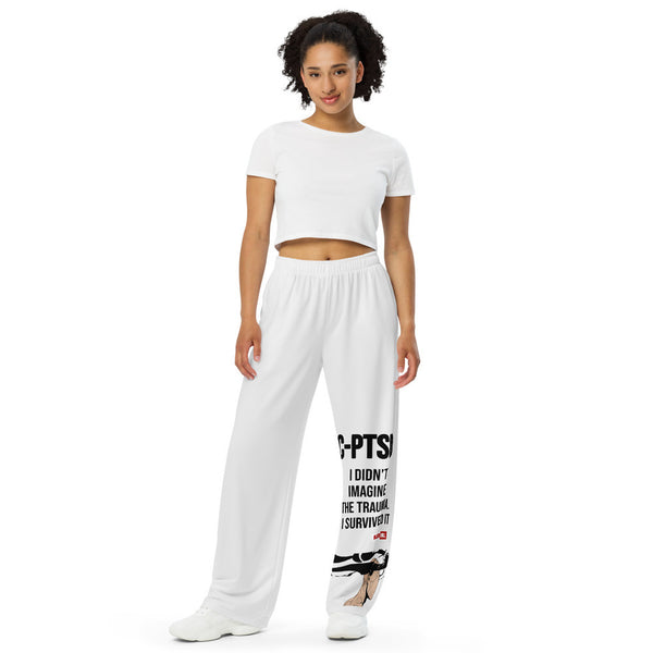 ILLTOCHILL C-PTSD Support Pants – Women's Front (White)
