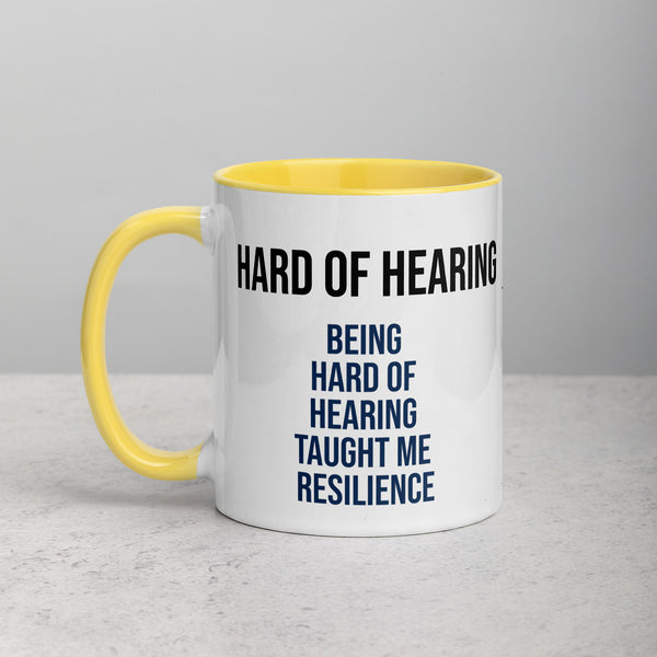 ILLTOCHILL Hard of hearing support gift for hearing impaired Mug with Color Inside – Lifestyle 2 Left