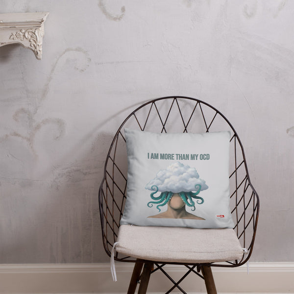 ILLTOCHILL OCD Awareness Pillow – Lifestyle Front Lifestyle 1 (Black)