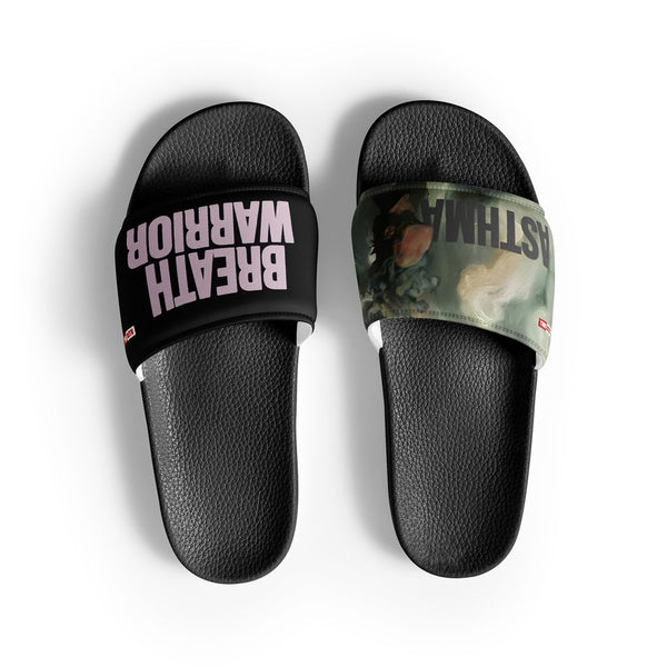 ILLTOCHILL Asthma Support Women's Slides – Flat Front (Asthma Support Women's Slides)