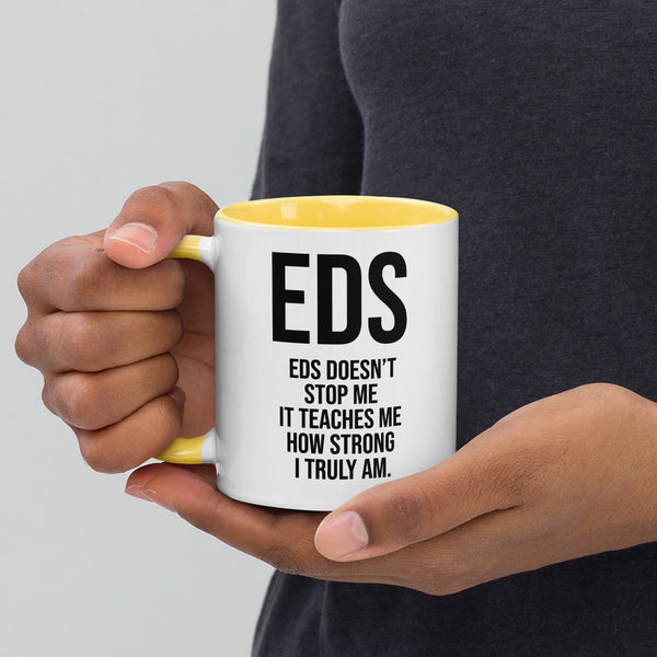 ILLTOCHILL EDS ehler danlos syndrome awareness gift Mug with Color Inside – Lifestyle 3 Left