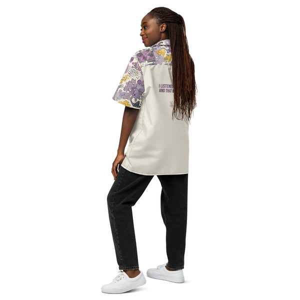 ILLTOCHILL lupus disorder Unisex button shirt – Women's Back (Black)