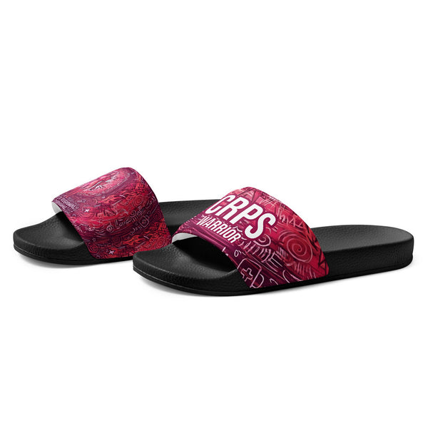 ILLTOCHILL CRPS Awareness Women's Slides – Flat Left Front (Crps Awareness Women's Slides)
