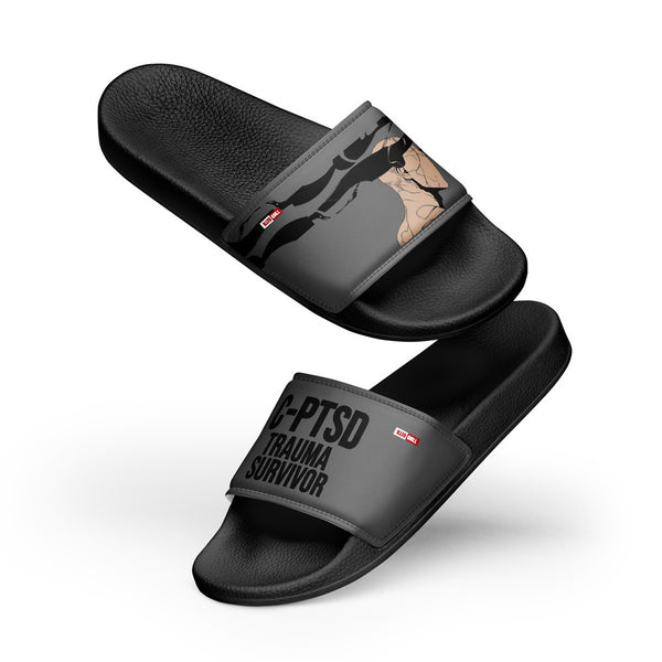 ILLTOCHILL C-PTSD Support Men's Slides – Flat 5 Front (C-ptsd Support Men's Slides)