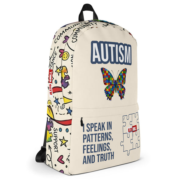 ILLTOCHILL Autism Awareness Backpack – Default Right (Clear)