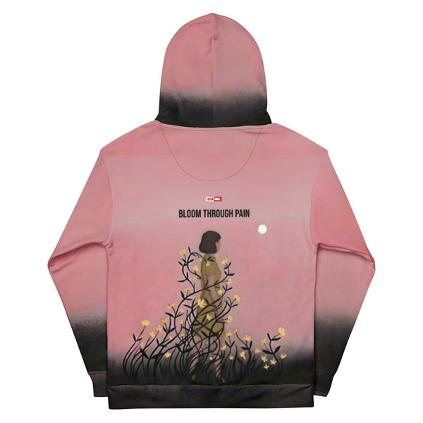 ILLTOCHILL Endometriosis awareness Endo warrior gift heavyweight unisex Hoodie – Flat Back (Black)