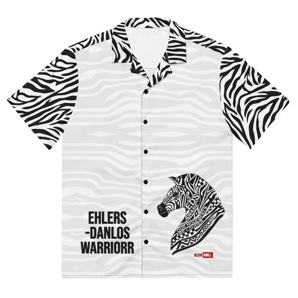 ILLTOCHILL EDS ehler danlos syndrome awareness Unisex button shirt – Flat Front (Black)