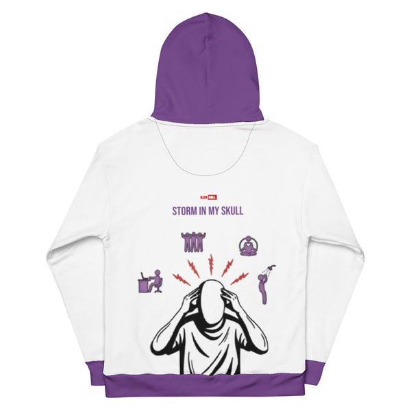 ILLTOCHILL Chronic Migraine awareness and support gift Unisex Cotton Hoodie – Flat Back (Black)