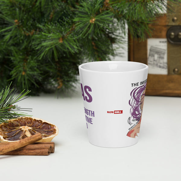 ILLTOCHILL MCAS awareness Mast cell activation syndrome gift Latte mug – Lifestyle 3 Front