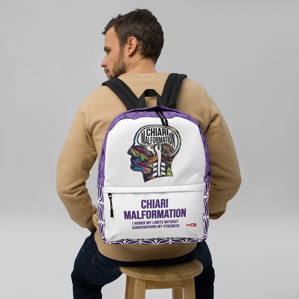 ILLTOCHILL Chiari Malformation Awareness Backpack – Men's Front