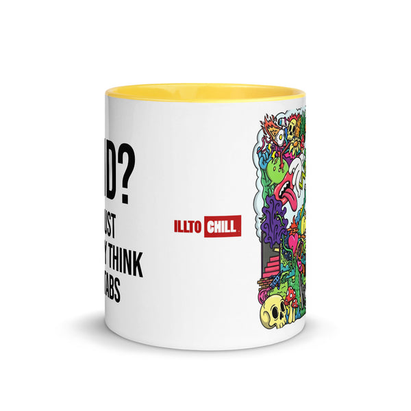 ILLTOCHILL Adhd Attention deficit awareness gift Mug with Color Inside – Flat Front