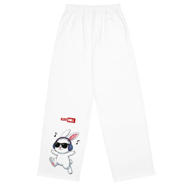 ILLTOCHILL Hard of Hearing Awareness Pants – Flat Back (White)
