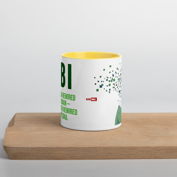 ILLTOCHILL TBI Traumatic brain injury support gift Mug with Color Inside – Lifestyle Front