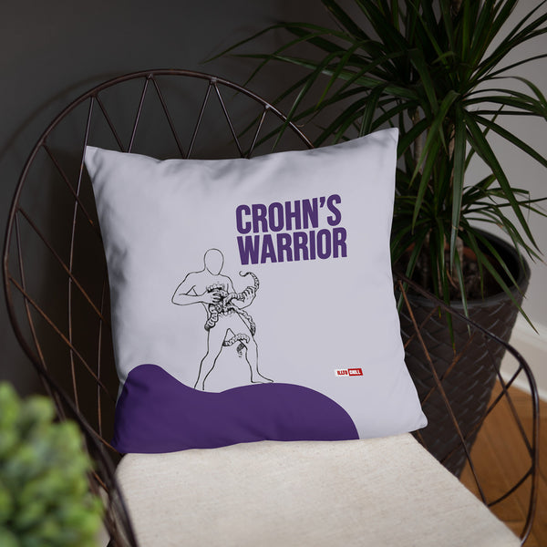 ILLTOCHILL Crohn's disease awareness and support gift Pillow – Lifestyle Front Lifestyle 4 (Black)