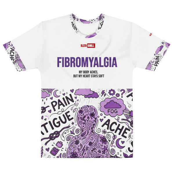 ILLTOCHILL Fibromyalgia Support T-Shirt – Flat Front (White)