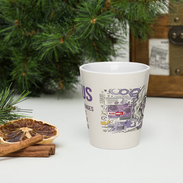 ILLTOCHILL Lupus awareness gift Latte mug – Lifestyle 3 Front