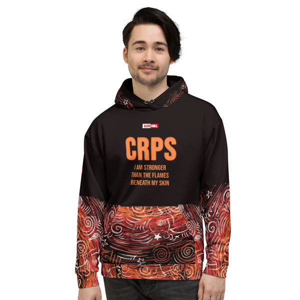 ILLTOCHILL CRPS Awareness gift heavyweight Unisex Hoodie – Men's Front (Black)