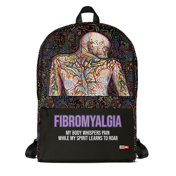 ILLTOCHILL Fibromyalgia Support Backpack – Default Front (Black)