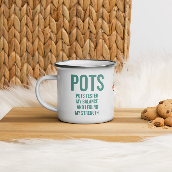 ILLTOCHILL POTS awareness gift Enamel Mug – Lifestyle 4 Left