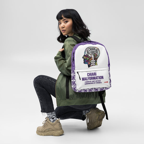 ILLTOCHILL Chiari Malformation Awareness Backpack – Women's Front