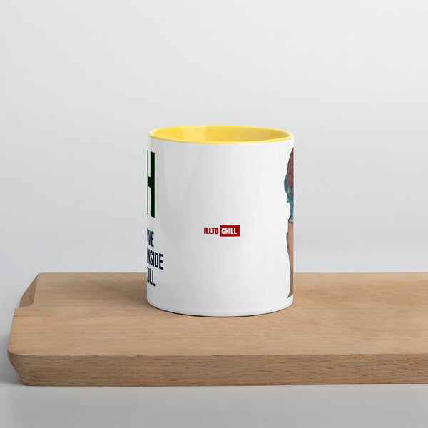 ILLTOCHILL IIH awareness Idiopathic Intracranial Hypertension support gift Mug with Color Inside – Lifestyle Front