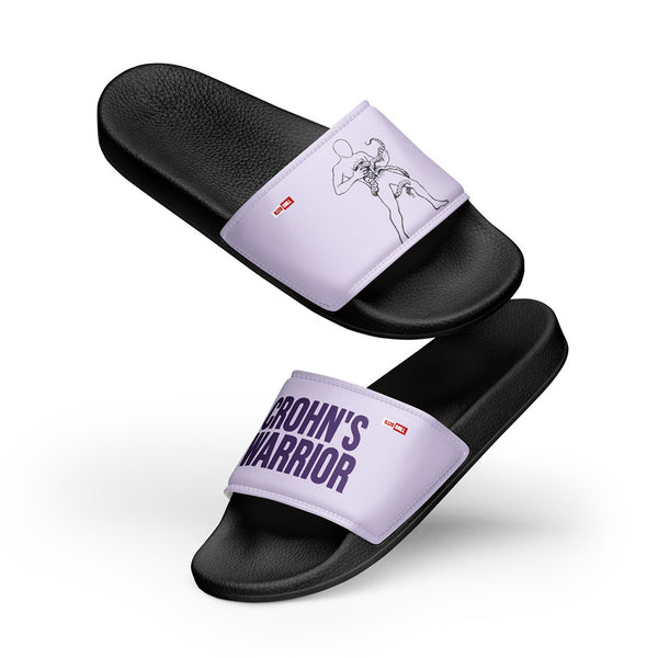 ILLTOCHILL Crohn's Disease Awareness Men's Slides – Flat 5 Front (Crohn's Disease Awareness Men's Slides)