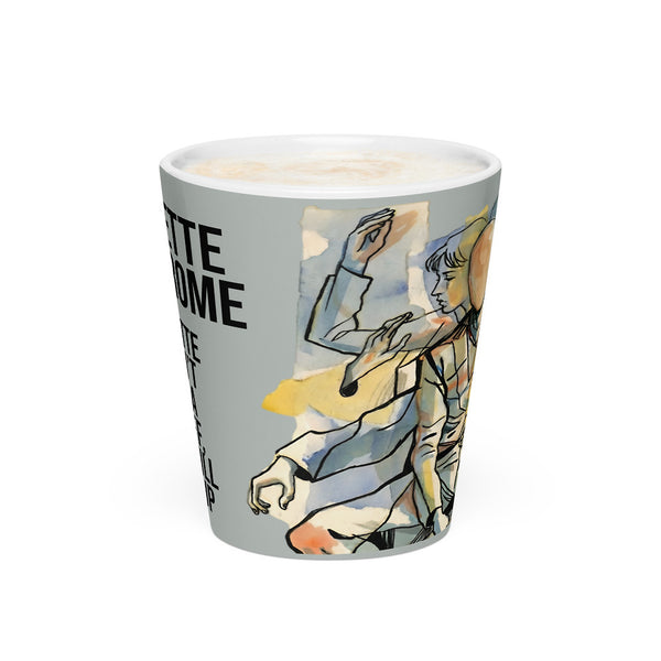 ILLTOCHILL Tourette syndrome awareness TS gift Latte mug – Flat 2 Front