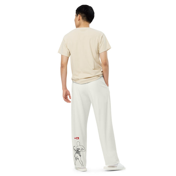 ILLTOCHILL Crohn's Disease Awareness Pants – Men's Back (White)