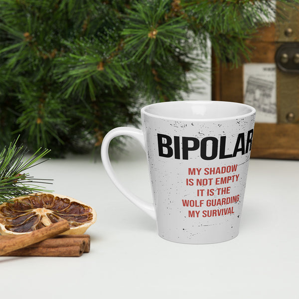 ILLTOCHILL Bipolar disorder gift Latte mug – Lifestyle 3 Left