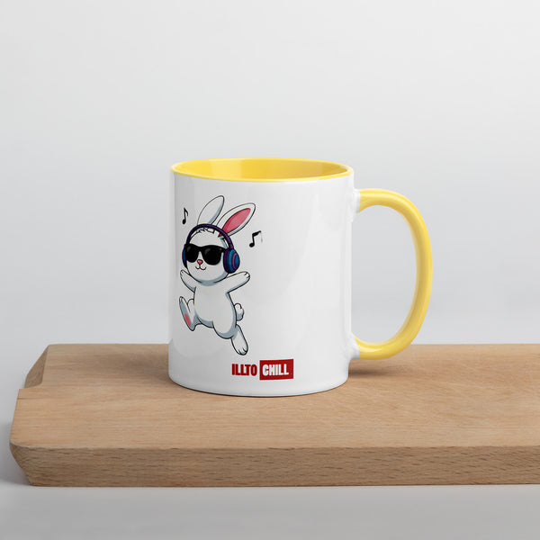 ILLTOCHILL Hard of hearing support gift for hearing impaired Mug with Color Inside – Lifestyle Right