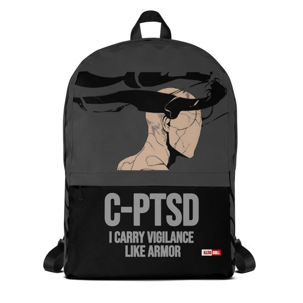 ILLTOCHILL C-PTSD Support Backpack – Default Front (Black)