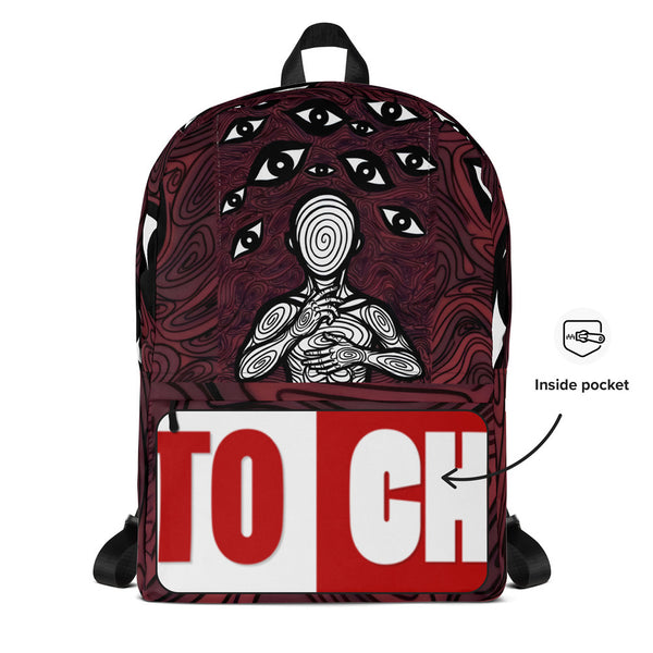 ILLTOCHILL Anxiety Awareness Backpack – Default Front 2 (Black)