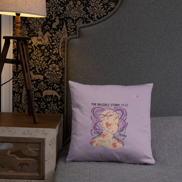 ILLTOCHILL MCAS Awareness Pillow – Lifestyle Front Lifestyle 2 (Black)