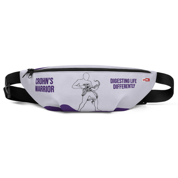 ILLTOCHILL Crohn's disease awareness and support gift Fanny Pack – Default Front (Black)
