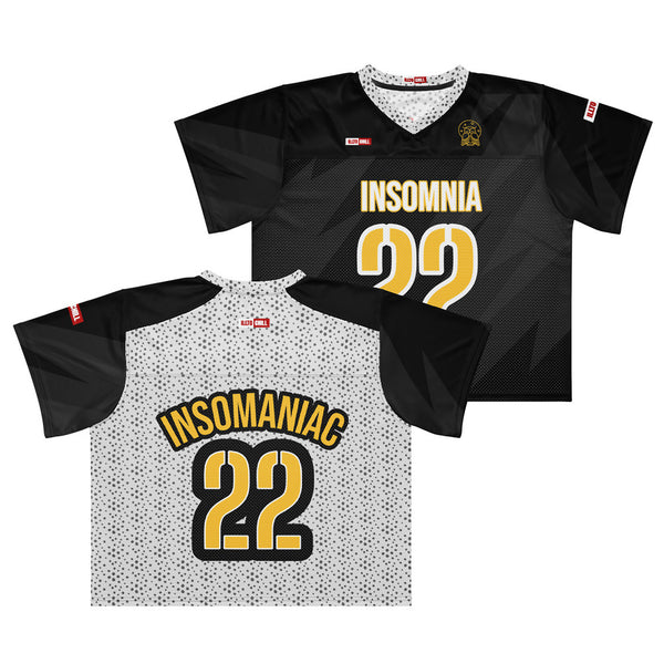 ILLTOCHILL Insomnia Awareness Boxy Jersey – Collage Front and Back (Black)