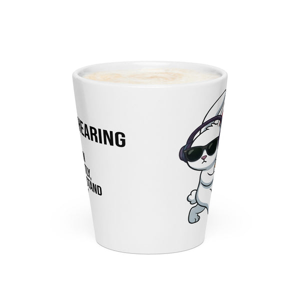 ILLTOCHILL Hard of hearing support gift for hearing impaired Latte mug – Flat 2 Front
