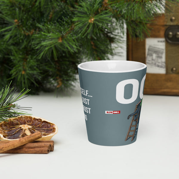 ILLTOCHILL OCD awareness Obsessive-Compulsive Disorder gift Latte mug – Lifestyle 3 Front