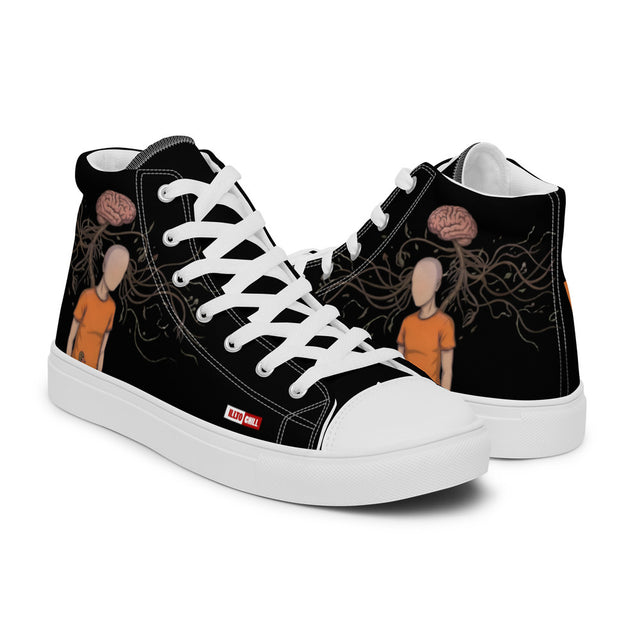 MS Warrior Mode Men's High Top Canvas Shoes – ILLTOCHILL Everyday Style