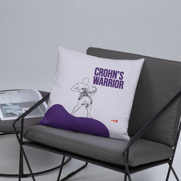 ILLTOCHILL Crohn's disease awareness and support gift Pillow – Lifestyle Front Lifestyle 5 (Black)
